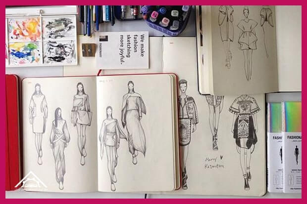 نمونه پورتفولیو طراحی لباس