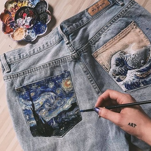 مراحل طراحی روی پارچه